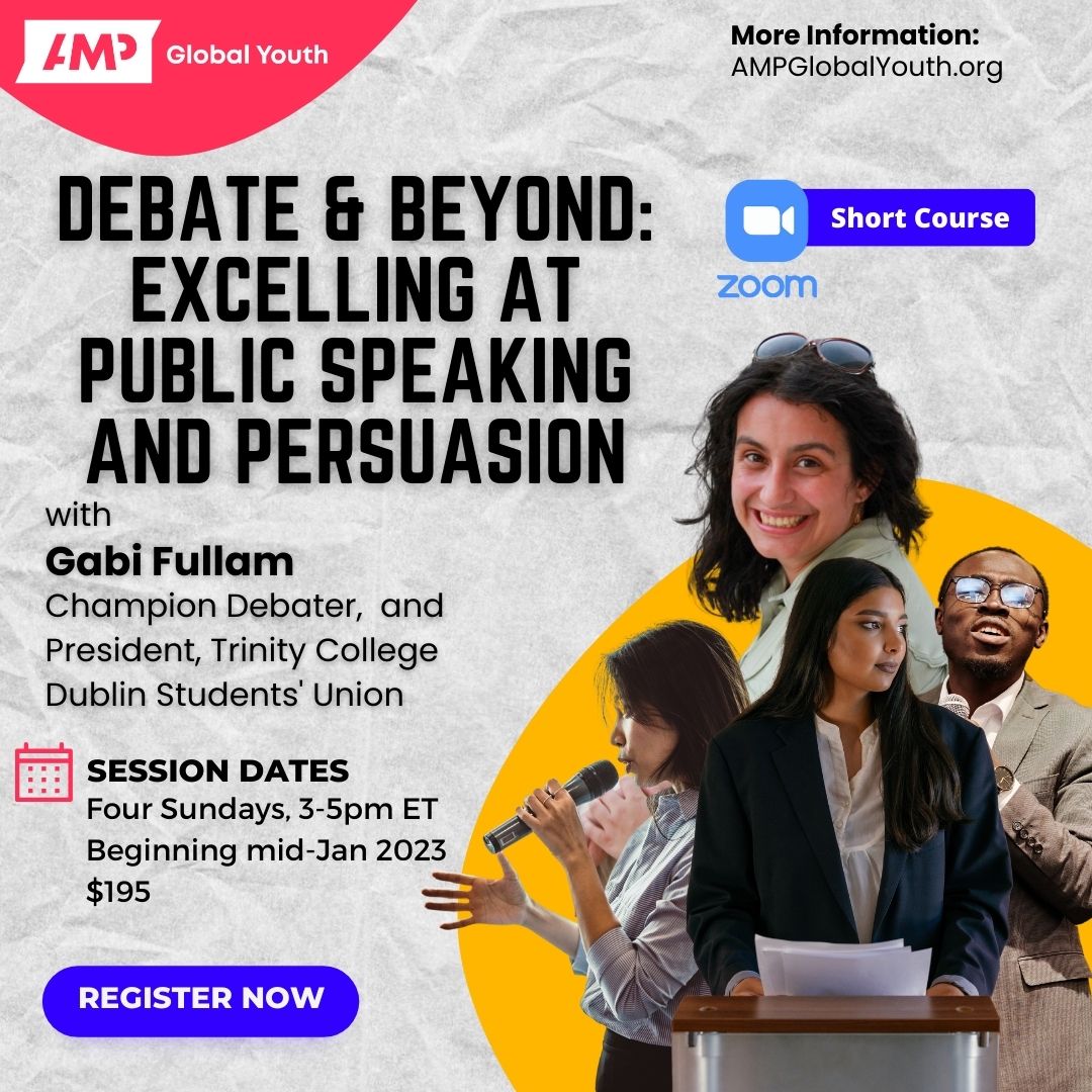 Debate and Public Speaking Winter 2025 Short Course AMP Global Youth